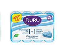 Мыло DURU Смягчающее Морские минералы 1+1 (4х90гр)