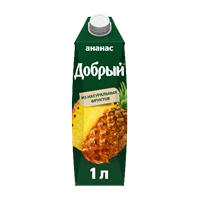Сок Добрый Ананасовый 1л