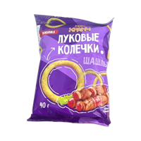 Чипсы Луковые колечки со вкусом шашлыка 40 гр