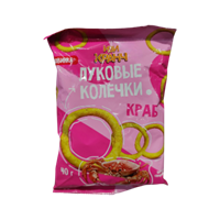 Чипсы Луковые колечки со вкусом краба 40 гр
