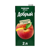 Сок Добрый Персик-Яблоко 2л.