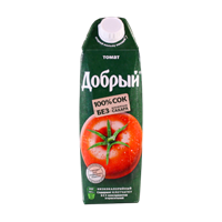 Сок Добрый Томатный с сахаром и солью 1л.
