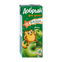 Сок Добрый Яблочный 0,2л