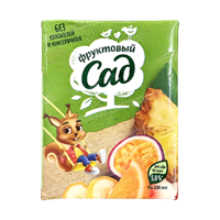 Сок Фруктовый Сад Мультифрукт с мякотью 0.2 л