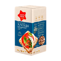 Хлебцы Бородинские Happy Crisp с морской солью 60 гр