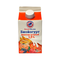 Биойогурт фруктово-ягодный 0.5л жир 1,5%