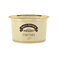 Сметана Брест-Литовск 20% 180гр
