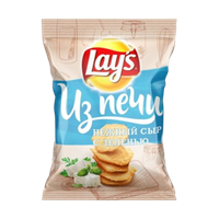 Чипсы Lay's ИЗ ПЕЧИ Нежный сыр с зеленью 85 гр.