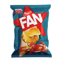 Чипсы "FAN" Краб 120гр