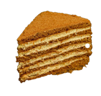 Торт Cheeseberry Медовик, 1порция,117гр.