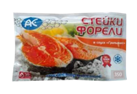 Стейки Форели АС в соусе "Грильмикс" 350гр Стейки Форели АС в соусе "Грильмикс" 350гр