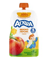 Пюре Агуша Я Сам Яблоко-персик 90гр