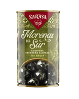 Оливки Sarasa Morenas Del Sur черные без косточки ж/б 320 гр