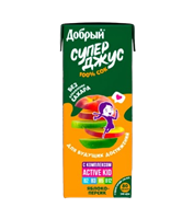 Сок Добрый Яблоко-персик 0,2л