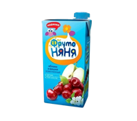 Сок ФрутоНяня Яблоко и вишня осветлённый 0,5л Сок ФрутоНяня Яблоко и вишня осветлённый 0,5л