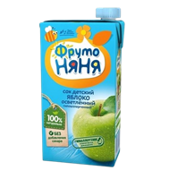 Сок ФрутоНяня Яблоко осветлённый 0,5л Сок ФрутоНяня Яблоко осветлённый 0,5л