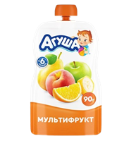Пюре Агуша Я Сам мультифрукт 90гр