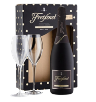 Вино игристое Freixnet Cordon Negro Magic Moment в коробке с бокалами Испания 0,75л 