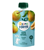 Пюре Фруто-Няня грушевое пауч 90гр Пюре Фруто-Няня грушевое пауч 90гр
