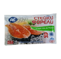 Стейки Форели АС в соусе "Иль Де Франс" 350 гр Стейки Форели АС в соусе "Иль Де Франс" 350 гр