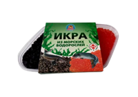 Икорная закуска АС пластик черн/крас 160гр  Икорная закуска АС пластик черн/крас 160гр