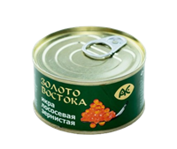 Икра лососевая зернистая Золото Востока ж/б 95гр Икра лососевая зернистая Золото Востока ж/б 95гр