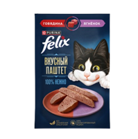 Корм Феликс паштет говядина, ягненок 75гр
