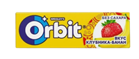 Жевательная резинка Orbit клубника банан