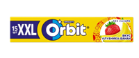 Жевательная резинка Orbit XXL клубника банан