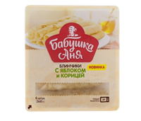 Блинчики Бабушка Аня с яблоком и корицей 360 гр
