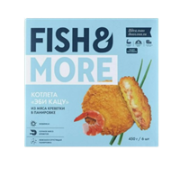 Котлета Fish & More из мяса креветки в панировке 450гр