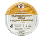 Масло Багратион Крестьянское сладко-сливочное 72.5% п/стакан 200 гр.