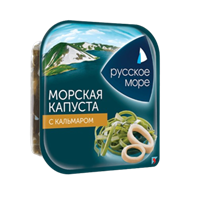 Морская капуста Русское Море с кальмаром 200гр