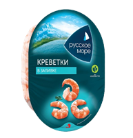 Креветки Русское Море в заливке 180гр