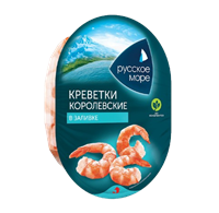 Креветки королевкие Русское Море в заливке 180гр