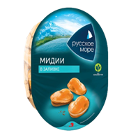 Мясо Мидии Русское Море в заливке 180гр