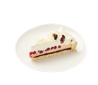 Торт Fantasy брусничный с белым шок, 1 порция 100гр