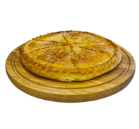 Пирог с семгой и картофелем