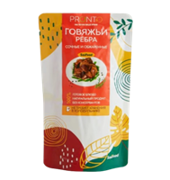 Ребра говяжьи PRONTO Sau Food сочные и обжаренные 150 гр   