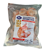 Креветки королевские АС очищенные в/м 31/40 500гр
