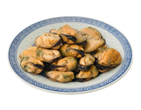 Мидии с чесноком