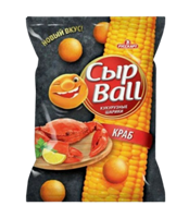 Кукурузные шарики "СырBall" со вкусом краба 140 гр