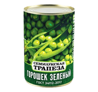 Горошек Семилукская трапеза 1 сорт 400гр 