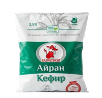 Кефир Багратион финпак жир.2,5% 0.5л