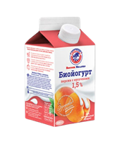 Биойогурт Восток Молоко с персиком жир 1,5% т/пак 0.45л