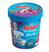 Мороженое Мишка на полюсе Карельская Черника-голубика ведерко 250гр 