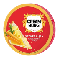 Сыр плавленый Creamburg Четыре сыра 8 порций 130гр