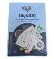 Сыр Lazur Голубой полутвердый с благородной плесенью нарезка 100гр