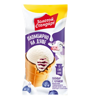 Мороженое Золотой стандарт Черника стакан 86гр 