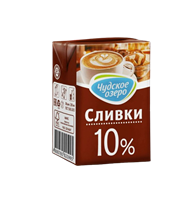 Сливки Чудское озеро 10% 0,5л